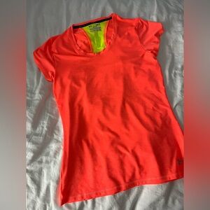 Under Armour Orange workout t shirt women small